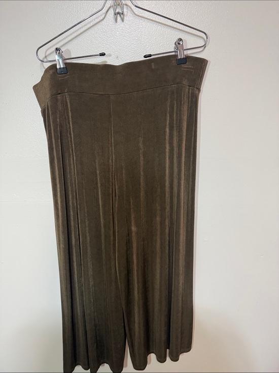 Chico's Pants - Chico's Travelers Olive Brown Open Front Cardigan size 3